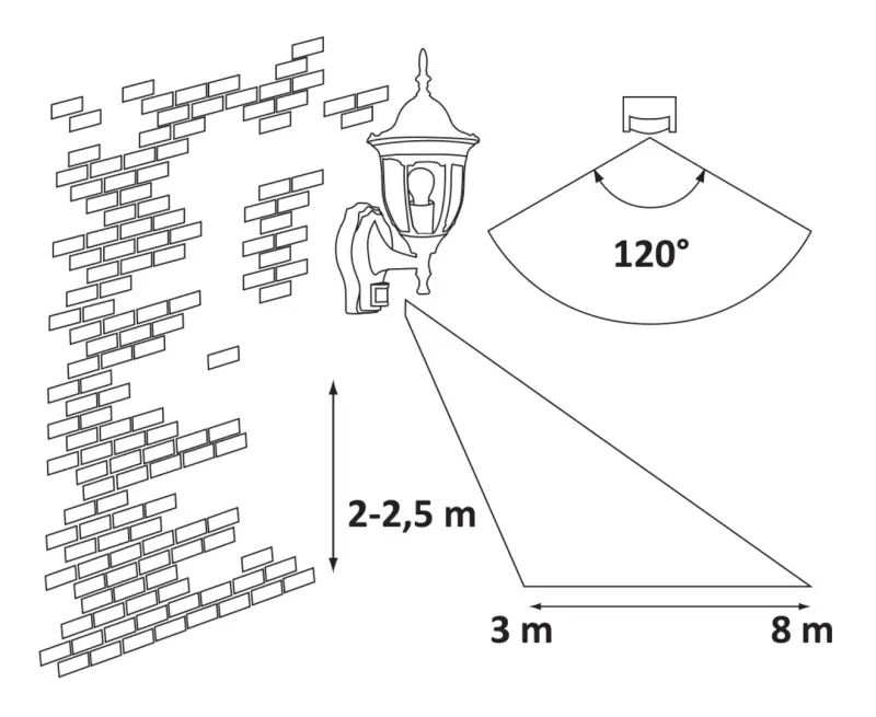 Záhradné svietidlo Rabalux 8370 1x60W E27 230V IP20